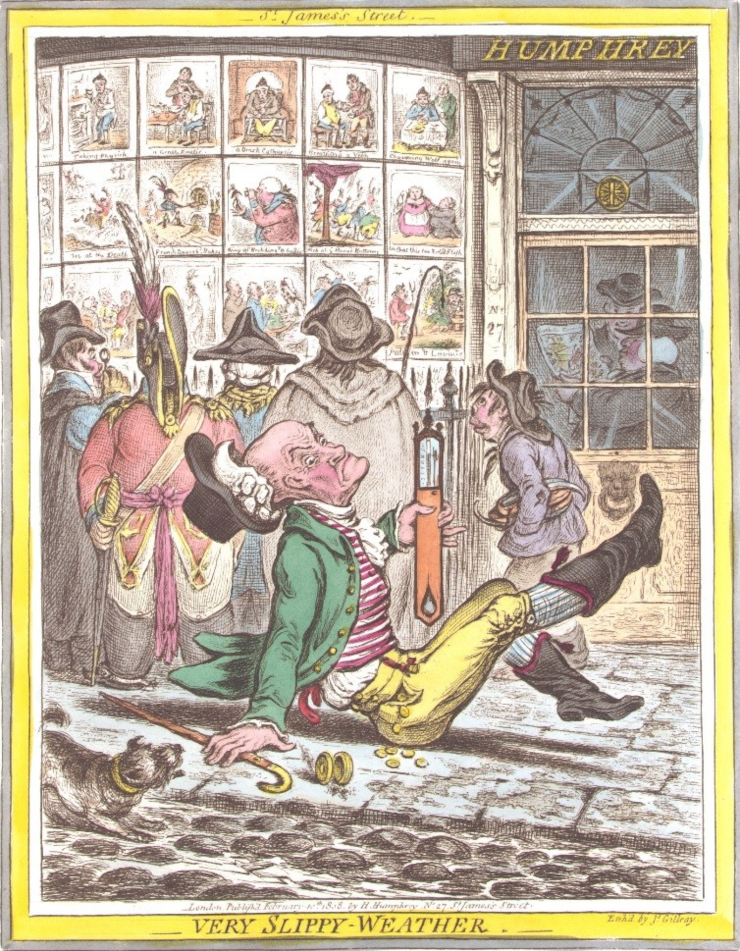 Гравюра Дж. С. Гиллрея, 1808 г. Library of Congress's Prints and Photographs division. Public Domain