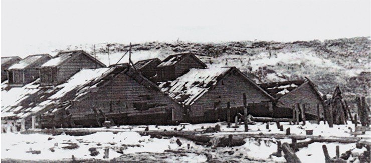 Devastation in Severo-Kurilsk (Paramushir Island) after the tsunami of November 5, 1952