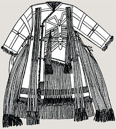 Шуба шамана. Из книги: Л. В. Мельникова. Тофы. Иркутск, 1994