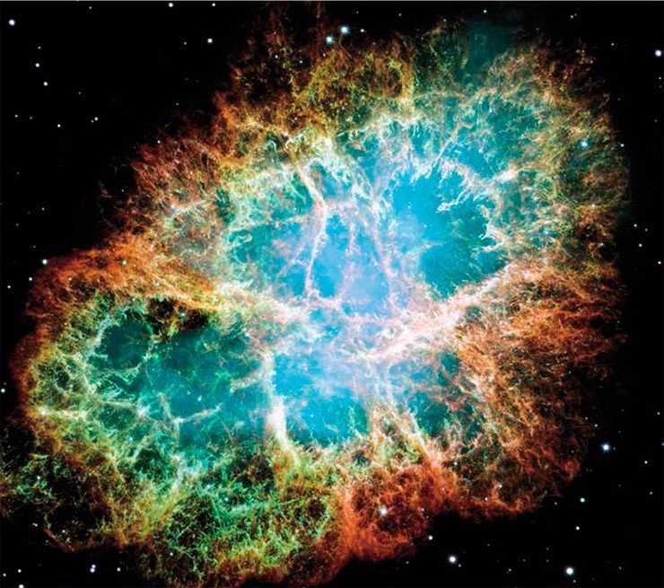 Крабовидная туманность. Image Credit: NASA, ESA, J. Hester, A. Loll (ASU) Крабовидная туманность. Image Credit: NASA, ESA, J. Hester, A. Loll (ASU)