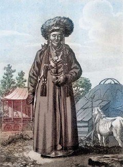 Девушка-бурятка. Художник Е. М. Корнеев