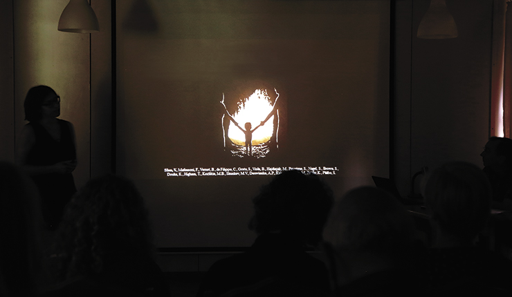 The sensational results obtained by studying the fossil bone remains from Denisova Cave are presented at the Symposium on the origins of the Upper Paleolithic by Viviane Slon, a member of the large international research team, from the Max Planck Institute for Evolutionary Anthropology (Germany). Altai Mountains, 2018
