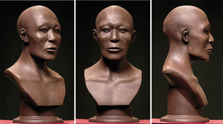 Anthropological reconstruction of the face of the Pazyryk woman buried at Ak-Alakha 3 (Altai Mountains). Created by D. Pozdnyakov (IAET SB RAS, Novosibirsk). Photo by I. Osintsev Anthropological reconstruction of the face of the Pazyryk woman buried at Ak-Alakha 3 (Altai Mountains). Created by D. Pozdnyakov (IAET SB RAS, Novosibirsk). Photo by I. Osintsev