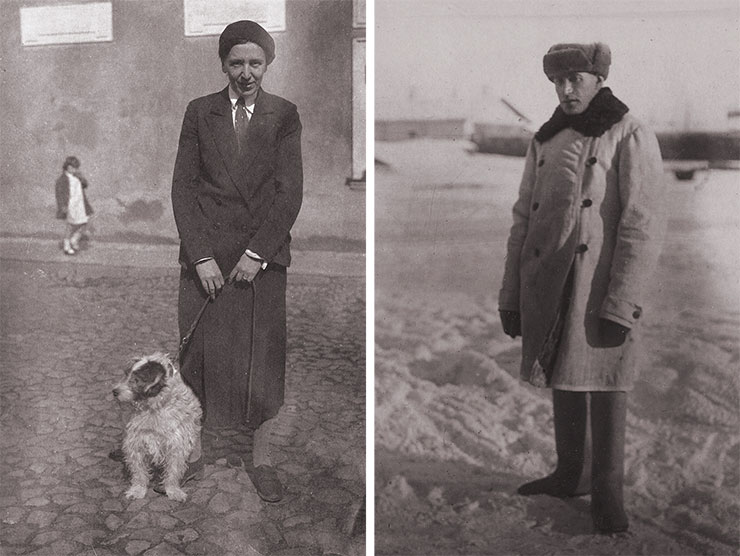 Супруга Б. С. Кузина, архитектор А. В. Апостолова. 1930-е гг., Москва. Справа – Б. С. Кузин в ссылке в Северном Казахстане в 1938 г. (в декабре этого года в пересыльном лагере скончался О. Э. Мандельштам). После двух лет пребывания в Шортанды Кузин писал жене: «Гораздо хуже моя новая болезнь, которая до сих пор была мне совсем неизвестна. Это отчаяние... Жить среди волчьего населения Шортандов. Никогда ни с кем не говорить о том, что мне близко» (Кузин Б. С. Воспоминания. Произведения. Переписка..., 1999, с. 458). Отдел рукописей РНБ. Ф. 1252. Оп. 2. Ед. хр. 93 и 61 Супруга Б. С. Кузина, архитектор А. В. Апостолова. 1930-е гг., Москва. Справа – Б. С. Кузин в ссылке в Северном Казахстане в 1938 г. (в декабре этого года в пересыльном лагере скончался О. Э. Мандельштам). После двух лет пребывания в Шортанды Кузин писал жене: «Гораздо хуже моя новая болезнь, которая до сих пор была мне совсем неизвестна. Это отчаяние... Жить среди волчьего населения Шортандов. Никогда ни с кем не говорить о том, что мне близко» (Кузин Б. С. Воспоминания. Произведения. Переписка..., 1999, с. 458). Отдел рукописей РНБ. Ф. 1252. Оп. 2. Ед. хр. 93 и 61