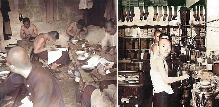 Hosiery and shoe shops (left) in the Dong’an Market. 1938 Hosiery and shoe shops (left) in the Dong’an Market. 1938
