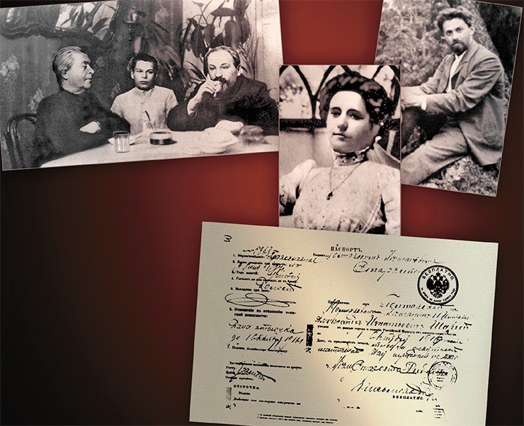 Мать Александра Шаргея, Людмила Львовна Шлиппенбах, происходит из дворянского рода Шлиппенбахов, отец, Игнатий Бенедиктович Шаргей, – крещеный в католичестве еврей. Рано потеряв родителей, Александр воспитывался в семье второго мужа своей бабушки – земского врача А. Н. Даценко. Справа – паспорт, выданный на имя А. И. Шаргея старостой Полтавского Мещанского сословного общества. Государственный архив Санкт-Петербурга