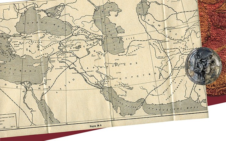 The map of the ancient states on the territory of which the described events took place. According to: (Stavinsky, 1966)