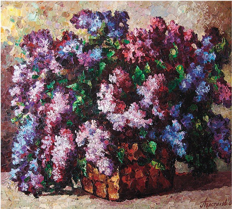 Сирень Нескучного сада. 2006 г. Масло, холст
