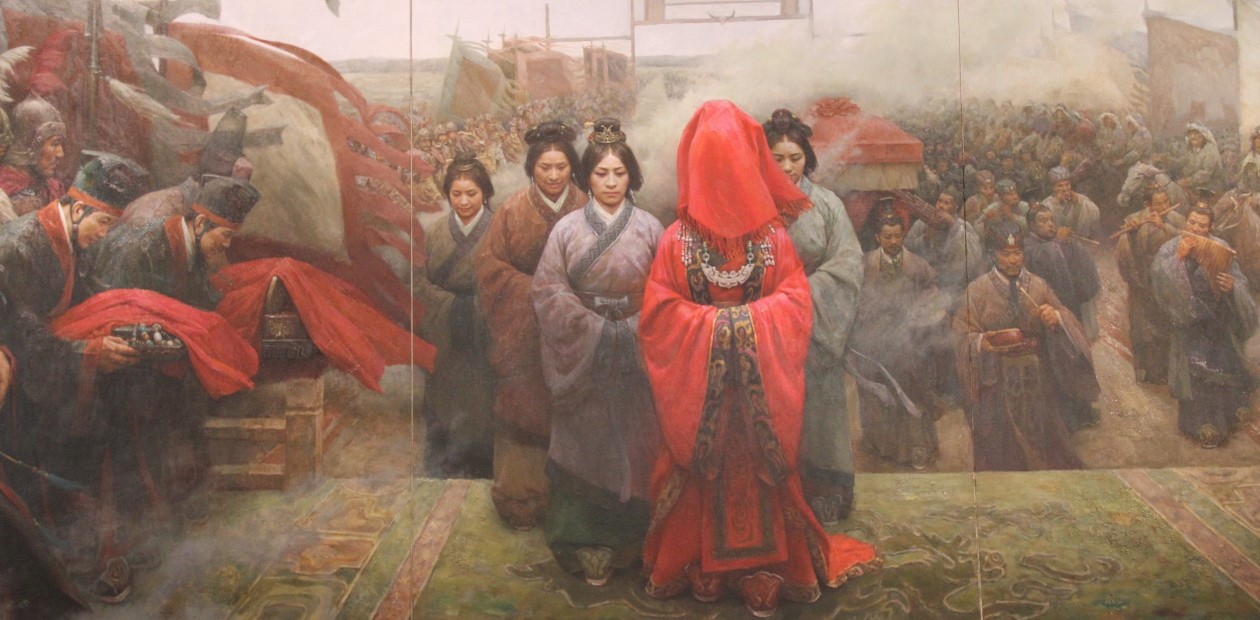 Хунну. Свадебная церемония. Хэнаньский музей в Чжэнчжоу (КНР). Public Domain Dedication