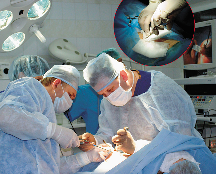 A minimally invasive surgical intervention at the Center for New Medical Technologies in the Novosibirsk Akademgorodok A minimally invasive surgical intervention at the Center for New Medical Technologies in the Novosibirsk Akademgorodok