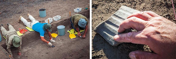 Cleaning, the most crucial moment. The process of applying an ornament on soft clay. We called this pattern “God’s fingertips” Cleaning, the most crucial moment. The process of applying an ornament on soft clay. We called this pattern “God’s fingertips”
