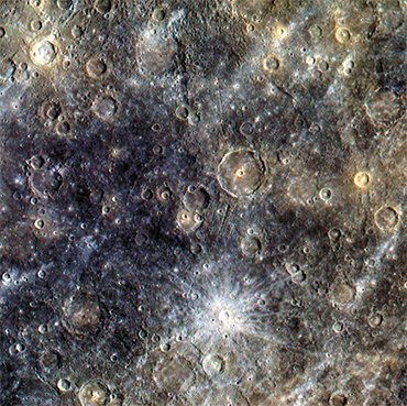 On the planets lacking an atmosphere (such as Mercury) or having a considerably thinner atmosphere as compared with the Earth (for example, Mars), the meteorite craters are formed also by the impacts of much smaller and less strong bodies as compared with those making craters on the Earth. Meteorite craters on the surface of Mercury.Image from Messenger spacecraft. Credit: NASA/Johns Hopkins University/APL/Carnegie Institution for Science On the planets lacking an atmosphere (such as Mercury) or having a considerably thinner atmosphere as compared with the Earth (for example, Mars), the meteorite craters are formed also by the impacts of much smaller and less strong bodies as compared with those making craters on the Earth. Meteorite craters on the surface of Mercury.Image from Messenger spacecraft. Credit: NASA/Johns Hopkins University/APL/Carnegie Institution for Science