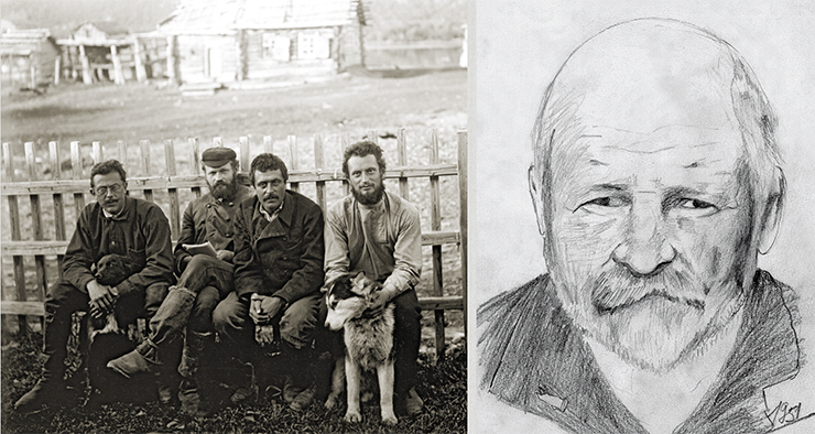 С. А. Конради, Н. Г. Келль и другие участники экспедиции. Петропавловск-Камчатский, 1908 г. Справа: дед Н. Л. Добрецова, чл.-кор. АН СССР Николай Георгиевич Келль (справа), сыграл большую роль в научной судьбе внука и был инициатором его переезда в Сибирь. Рис. Н. Л. Добрецова, 1951 г. С. А. Конради, Н. Г. Келль и другие участники экспедиции. Петропавловск-Камчатский, 1908 г. Справа: дед Н. Л. Добрецова, чл.-кор. АН СССР Николай Георгиевич Келль (справа), сыграл большую роль в научной судьбе внука и был инициатором его переезда в Сибирь. Рис. Н. Л. Добрецова, 1951 г.