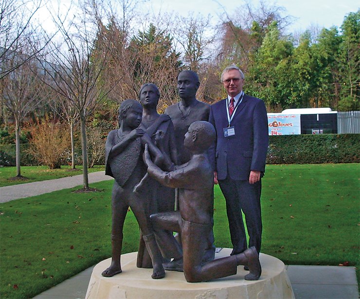 Global smallpox eradication is regarded as one of the greatest achievements in public health. On May 17, 2010, the memorial to the 30th anniversary of this victory was unveiled in front of the headquarters of the World Health Organization. By the courtesy of the author