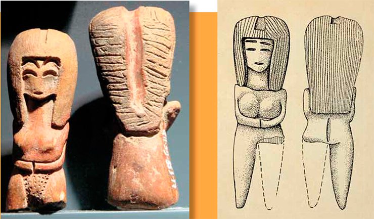 Clay female figures are one of major similar traits in Jomon and Valdivia cultures. They are referred to as dogu in Japan and Valdivia Venuses in Ecuador. Photo: Ceramic figures discovered on the Valdivia archaeological site. Above and left: Valdivia Venuses. Simon Bolivar Culture Center, Guayaquil, Ecuador Photo by the courtesy of A. Tabarev Drawing by Yu. Tabareva Clay female figures are one of major similar traits in Jomon and Valdivia cultures. They are referred to as dogu in Japan and Valdivia Venuses in Ecuador. Photo: Ceramic figures discovered on the Valdivia archaeological site. Above and left: Valdivia Venuses. Simon Bolivar Culture Center, Guayaquil, Ecuador Photo by the courtesy of A. Tabarev Drawing by Yu. Tabareva