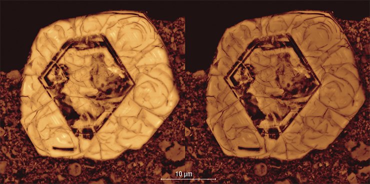 The main niobium mineral pyrochlore at a large magnification The main niobium mineral pyrochlore at a large magnification