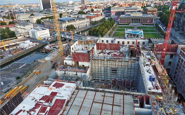 Construction site of the Humboldt-Forum / Berlin Palace in October 2014. © Stiftung Berliner Schloss – Humboldtforum / Stephan Falk Construction site of the Humboldt-Forum / Berlin Palace in October 2014. © Stiftung Berliner Schloss – Humboldtforum / Stephan Falk