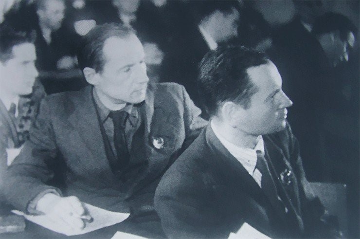 С. А. Христианович на заседании Ученого Совета ЦАГИ. 1942 г. С. А. Христианович на заседании Ученого Совета ЦАГИ. 1942 г.