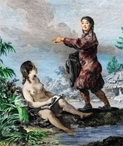 Чукотские женщины. Kracheninnikow S. Voyage en Siberie: La description du Kamtchatka T. II. Paris, 1768