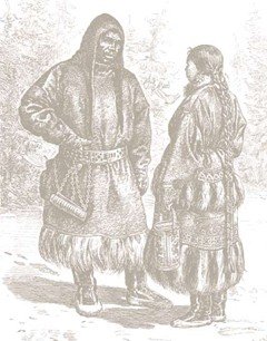 Остяки. Литография XIX века