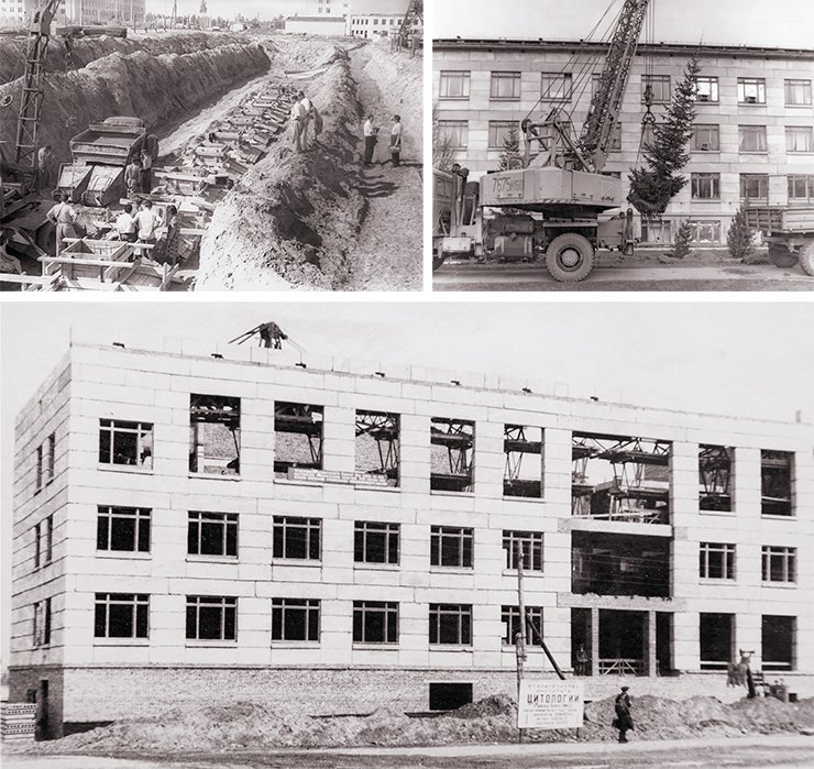 In the course of the six decades from the beginning of the construction of ICG, the main building was supplemented with an experimental devices module, a vivarium and an SPF-Vivarium, where laboratory animals are kept in strictly controlled environments In the course of the six decades from the beginning of the construction of ICG, the main building was supplemented with an experimental devices module, a vivarium and an SPF-Vivarium, where laboratory animals are kept in strictly controlled environments