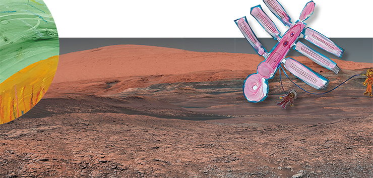 Вид на марсианскую гору Шарпа, рядом с которой приземлился марсоход Curiosity, успешно работающий до наших дней. 6 августа 2012 г. Credit: NASA/JPL-Caltech/MSSS Вид на марсианскую гору Шарпа, рядом с которой приземлился марсоход Curiosity, успешно работающий до наших дней. 6 августа 2012 г. Credit: NASA/JPL-Caltech/MSSS