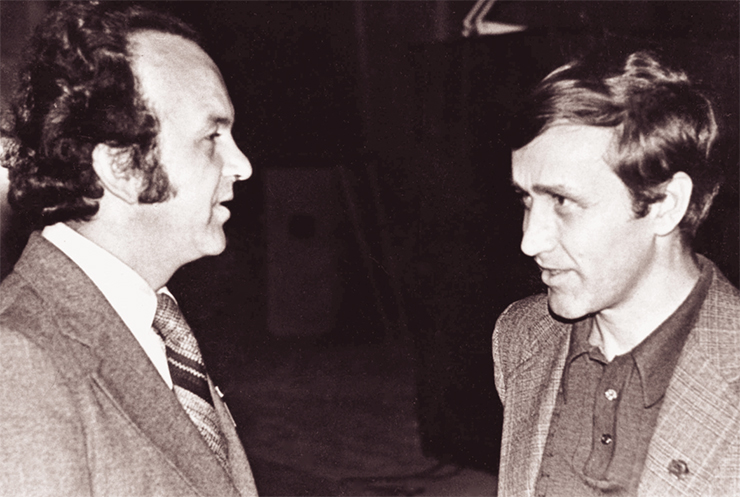Г. Н. Кулипанов и А. Н. Скринский. 1978 г. Фото из архива ИЯФ Г. Н. Кулипанов и А. Н. Скринский. 1978 г. Фото из архива ИЯФ