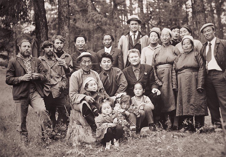 1973 г. МНР. Бодак – праздник «козлодрание» в честь великого гостя