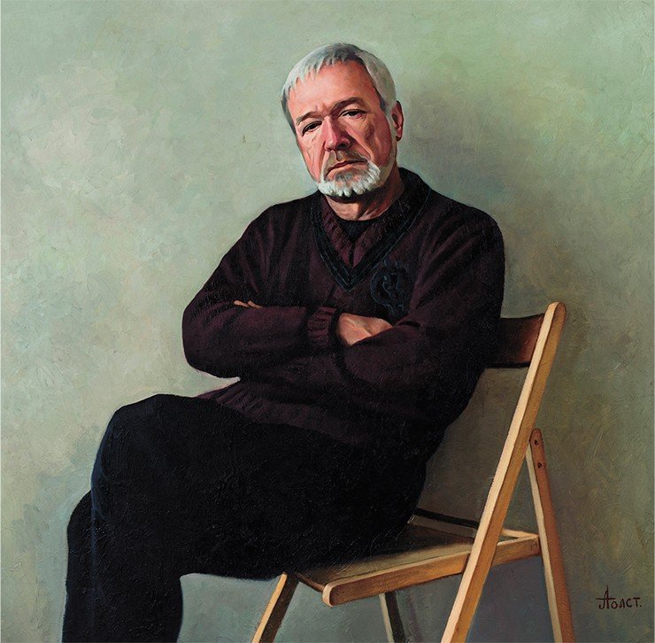Портрет академика РАН В. И. Молодина. Художник А. Г. Толстиков. 2011. Холст, масло 