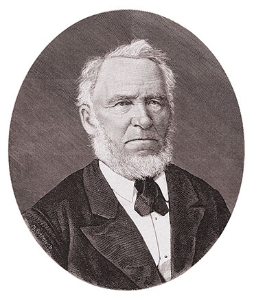 Doctor of philosophy, botanist and horticultural scientist, corresponding member of the St. Petersburg Academy of Sciences Eduard August von Regel. 2016. Engraving by E. Behrens based on a photograph by S. Felbinger. Public Domain