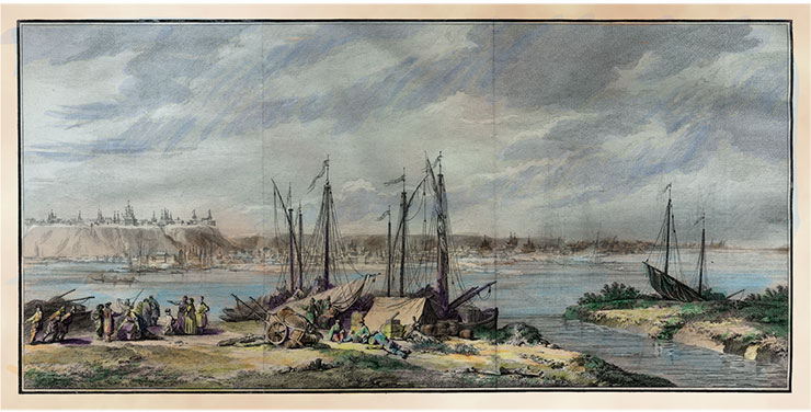 Вид на г. Тобольск с р. Иртыш. Вторая половина XVIII в. Public Domain 