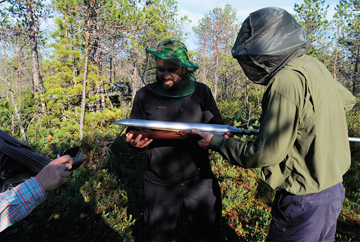 A joint Russian-British-German research team in the Great Vasyugan Mire. Photo by author A joint Russian-British-German research team in the Great Vasyugan Mire. Photo by author