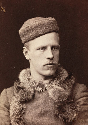 Fridtjof Nansen, the famous Arctic explorer from Norway, 1888. Photographer: L. Szacinski de Ravics. Public domain