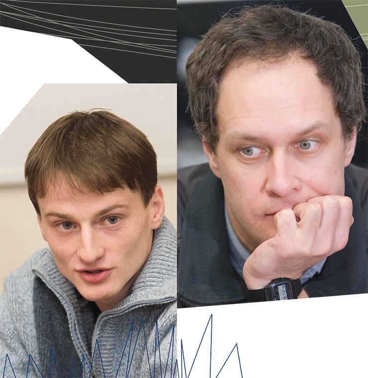 Александр Сергеевич Лахтычкин (слева) – старший лаборант, студент физфака НГУ. «Наука – это отрасль деятельности с самым длинным периодом окупаемости инвестиций. Поэтому, если в стране что-то начинает резко меняться, инвестиций в науку не будет». Константин Владимирович Лотов (справа) – старший научный сотрудник, к.ф.-м.н., доцент НГУ. «Наша задача – сохранить научные школы, чтобы потом было, откуда расти. Есть другие люди, задача которых – устроить в государстве всё правильно. И если они делают свое дело плохо, это не повод нам делать плохо свое» Александр Сергеевич Лахтычкин (слева) – старший лаборант, студент физфака НГУ. «Наука – это отрасль деятельности с самым длинным периодом окупаемости инвестиций. Поэтому, если в стране что-то начинает резко меняться, инвестиций в науку не будет». Константин Владимирович Лотов (справа) – старший научный сотрудник, к.ф.-м.н., доцент НГУ. «Наша задача – сохранить научные школы, чтобы потом было, откуда расти. Есть другие люди, задача которых – устроить в государстве всё правильно. И если они делают свое дело плохо, это не повод нам делать плохо свое»