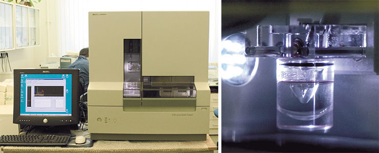An automated DNA sequencer – a device for ‘reading’ genes