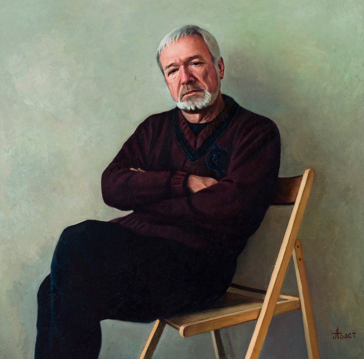 Александр Толстиков. Портрет В.И. Молодина. 2011. Холст, масло. 120×120 Александр Толстиков. Портрет В.И. Молодина. 2011. Холст, масло. 120×120