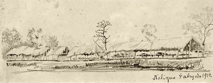 «Nalique» (д. Налике). 4 августа 1914 г. СПбФ АРАН. Ф. 985. Оп. 1. Д. 13. Л. 1
