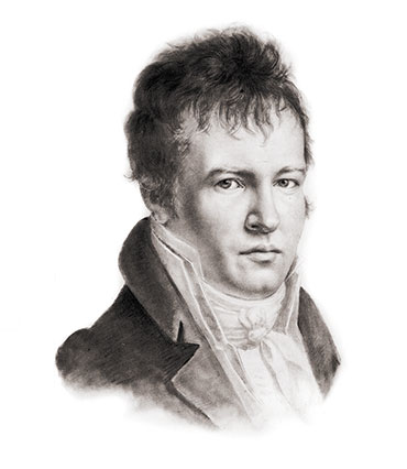 German naturalist and traveler Baron Alexander von Humboldt. Self-portrait. Paris. 1814. Public Domain